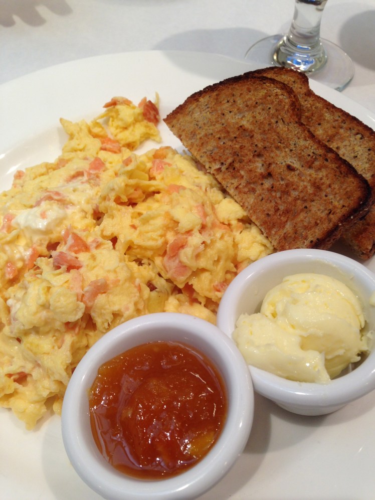 Goldie Lox with toast, butter, and jam