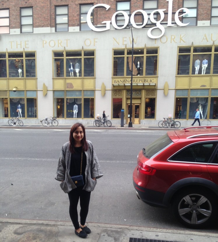 I know that the car is annoying (sorry about that) but I just want to show you that if you see that google sign from afar than it means you are close to   something sweet that is Empire Cake right across the "google"