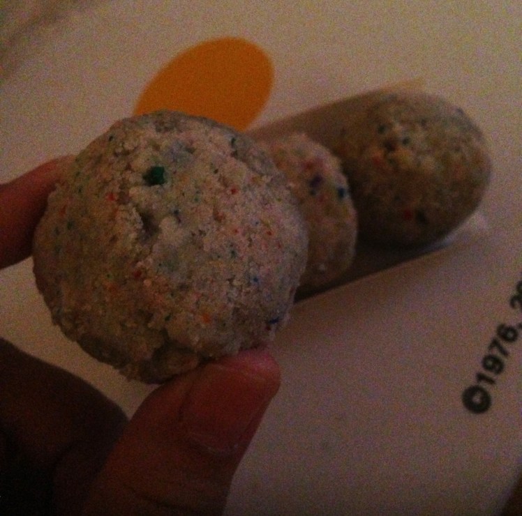 bday truffle; a bit too sweet but tastes yummehh