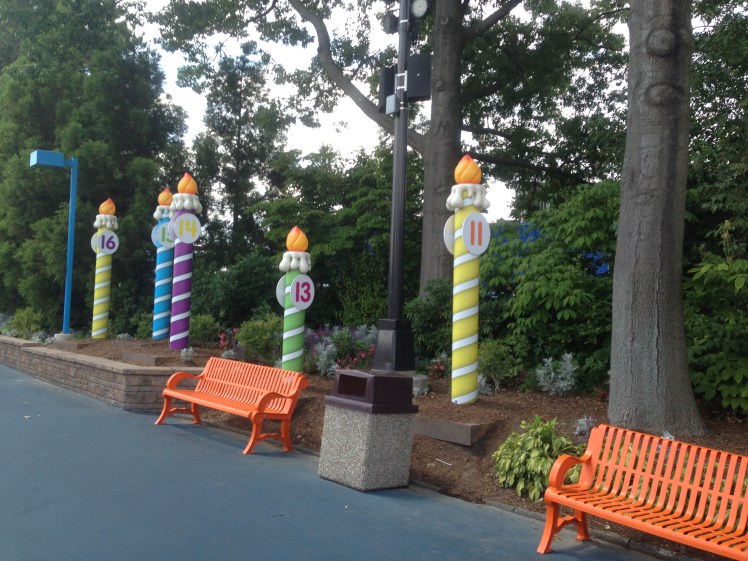 Birthday candles along the way