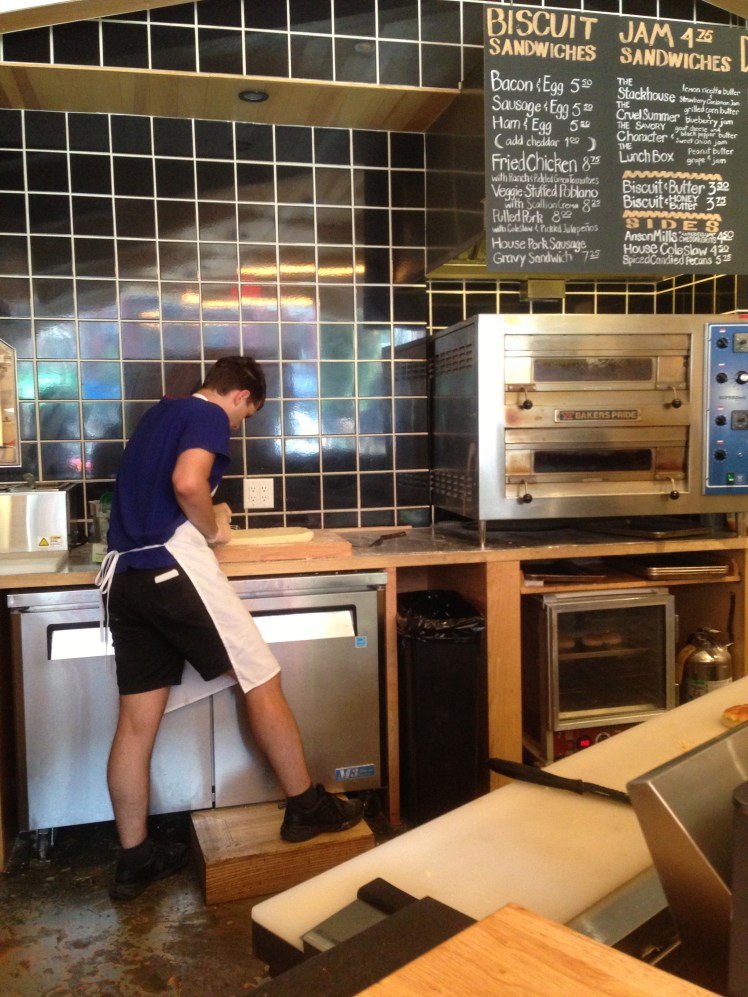 And they also make the biscuit there